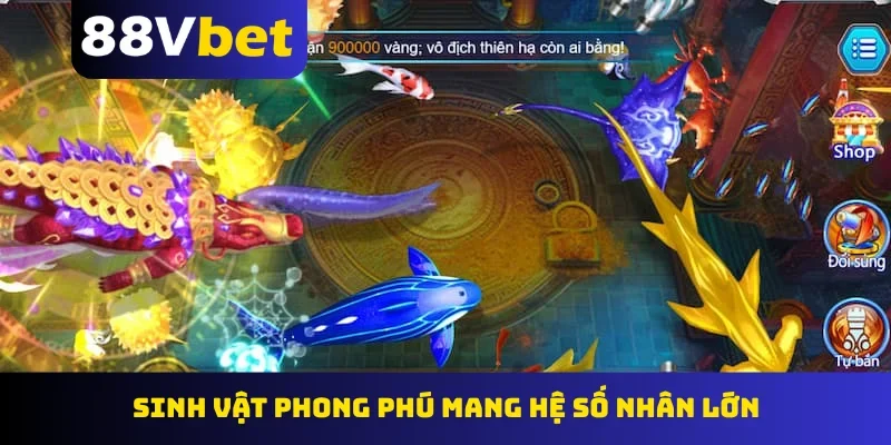 Sinh vật phong phú mang hệ số nhân lớn